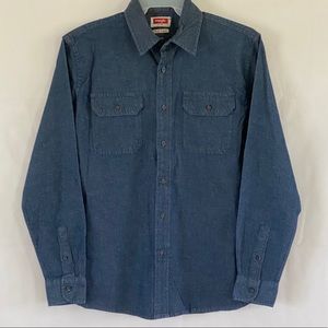 NWT Wrangler shirt men size M long sleeve denim